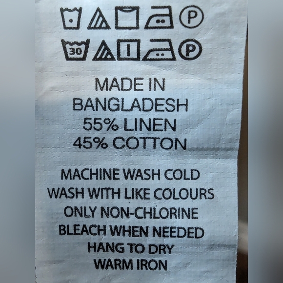 Linen blend zebra print shoulder top Size S. Oversized lightweight top - Picture 6 of 7